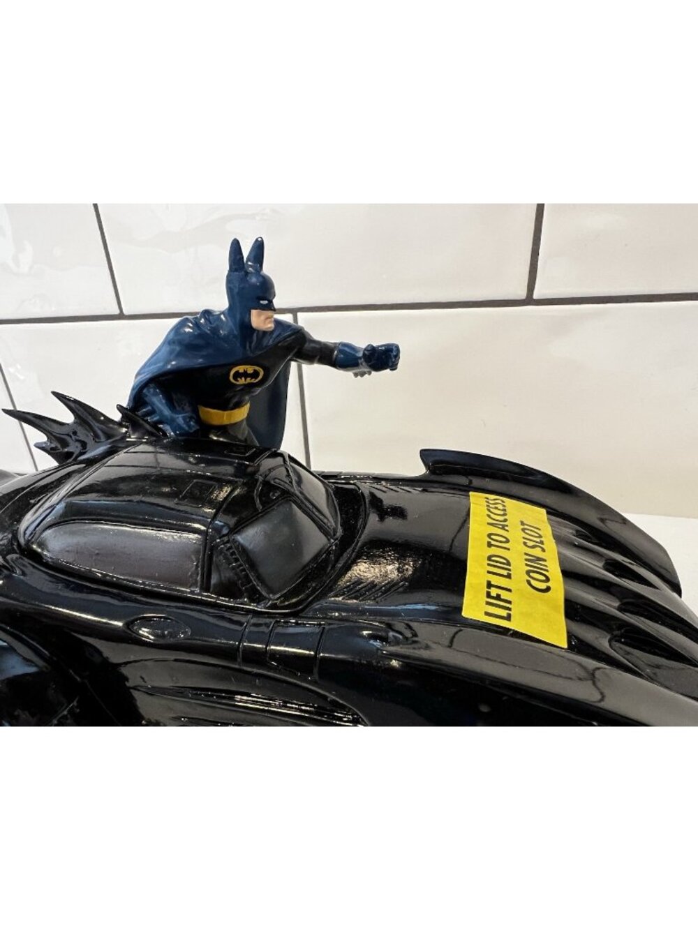 2000 Batman Batmobile Coin Bank Warner Bros w/Box Rare DC Comics Super Heroes
